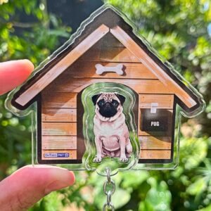 Kit Chaveiro - Pug (Animado)