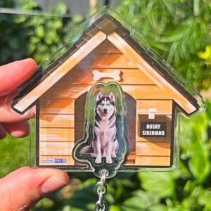 Kit Chaveiro - Husky Siberiano (Real)