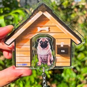 Kit Chaveiro - Pug (Real)