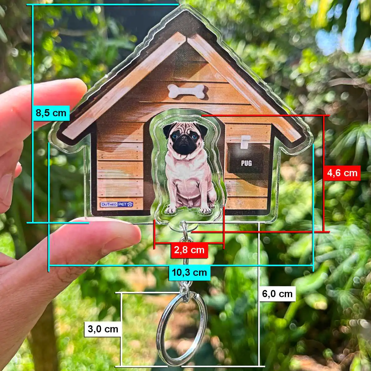 Kit Chaveiro - Pug (Animado) - Imagem 6