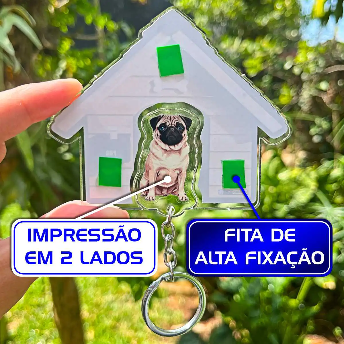 Kit Chaveiro - Pug (Animado) - Imagem 8