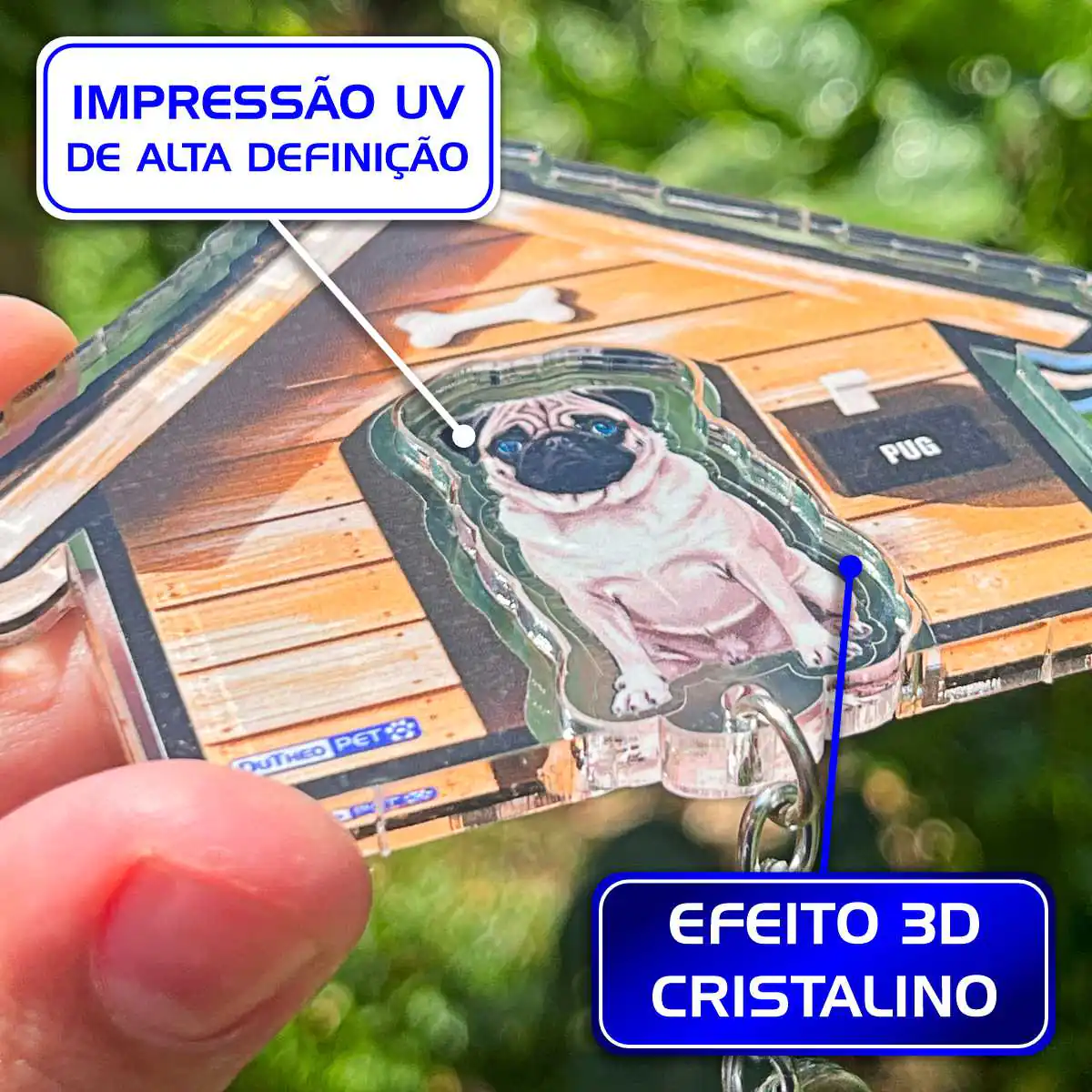 Kit Chaveiro - Pug (Animado) - Imagem 9