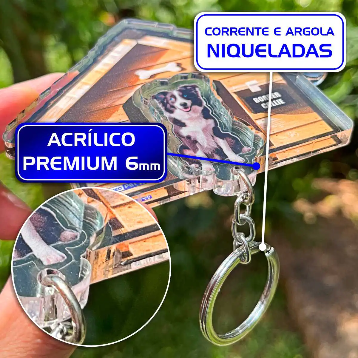 Kit Chaveiro - Border Collie (Real) - Imagem 7