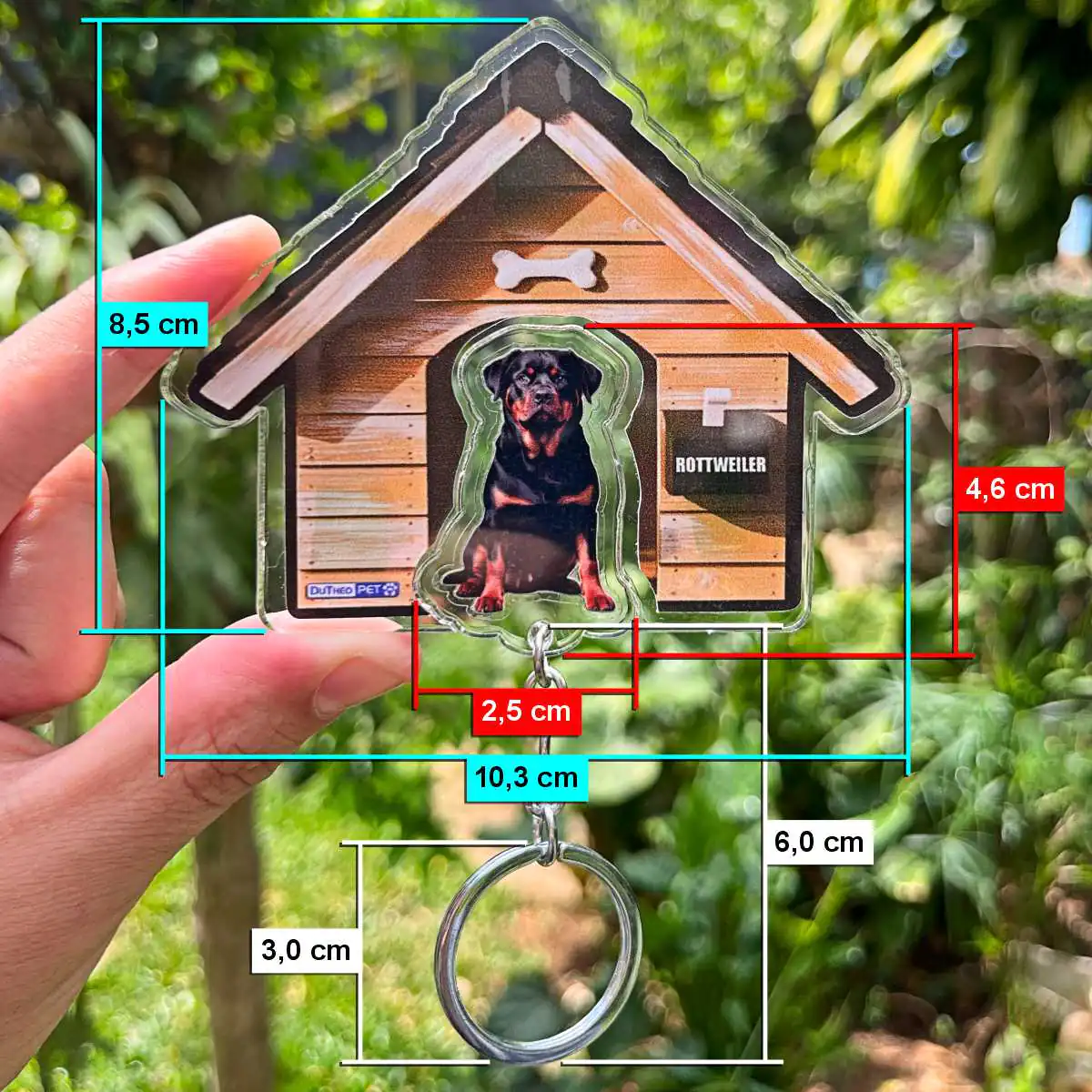 Kit Chaveiro - Rottweiler (Real) - Imagem 6