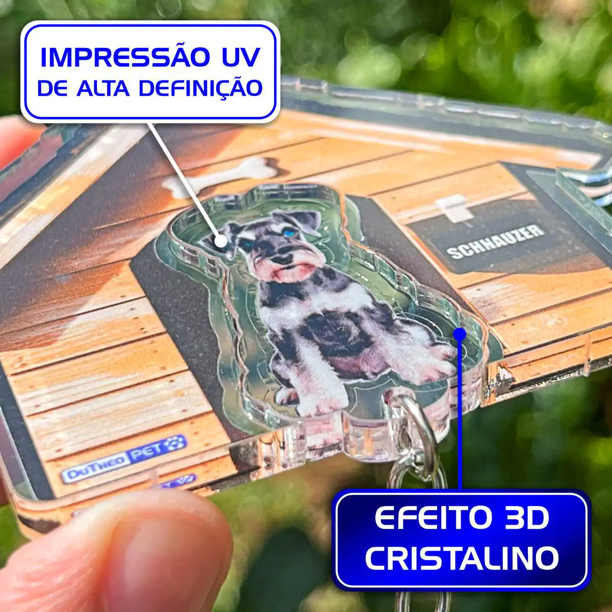 Kit Chaveiro - Schnauzer (Real) - Imagem 9