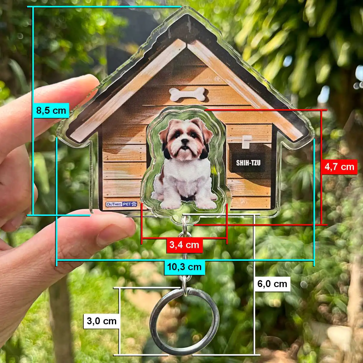 Kit Chaveiro - Shih Tzu (Real) - Imagem 6