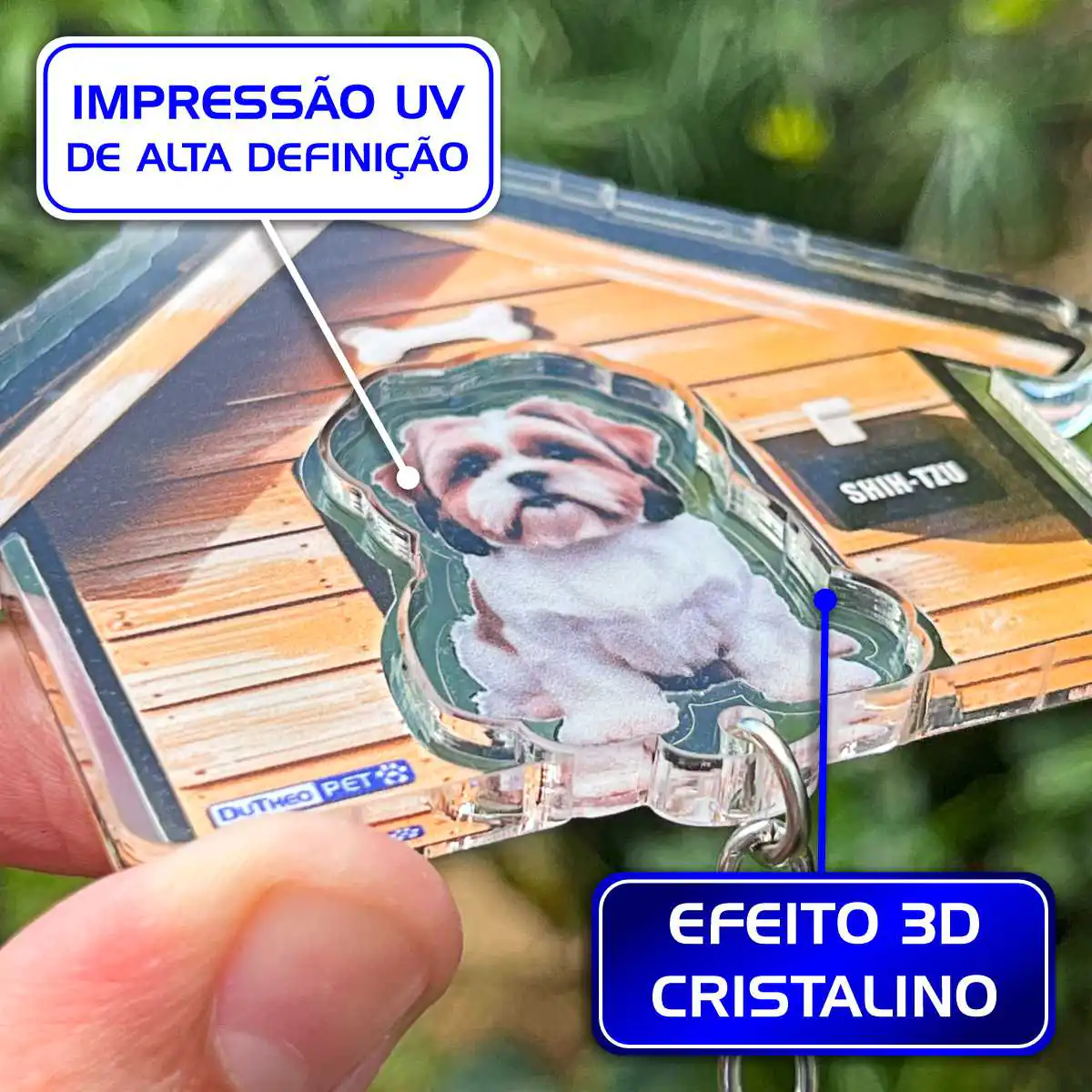 Kit Chaveiro - Shih Tzu (Real) - Imagem 9