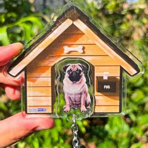 Kit Chaveiro - Pug (Real)