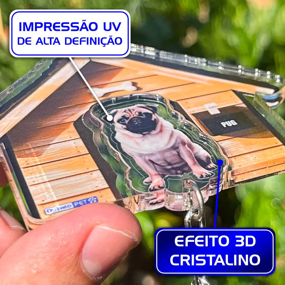 Kit Chaveiro - Pug (Real) - Imagem 9